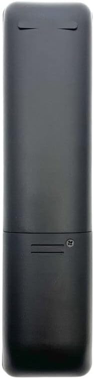 Back of the remote control showing the battery compartment and a screw