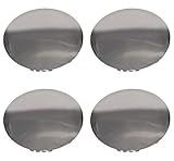 BB Auto New Set of 4 Chrome 17 inch 20 inch Wheel Hub Center Caps Smooth Blank Replacement for 2003-2006 Cadillac Escalade ESV EXT