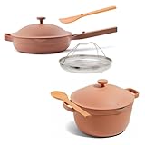 REPLACE UP TO 18+ PIECES OF COOKWARE: Includes the Always Pan 2.0 and Perfect Pot—Our Place’s bestselling pot and pan set designed to braise, sear, steam, strain, sauté, fry, boil, bake, and much more. NON-TOXIC CERAMIC NONSTICK: Crafted with our exc...