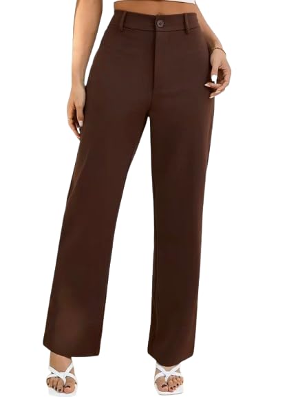 Casual Solid RegularTrousers for Women-picture-54