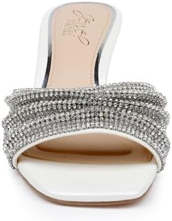 Jewel Badgley Mischka Humor Crystal Mules with Kitten Heel - Image 5