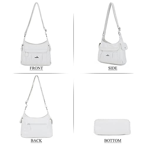 Image of Angel Kiss Crossbody Bags for Women, Ladies Shoulder Handbags and Purses Medium Faux Leather Pocketbooks | Ladies