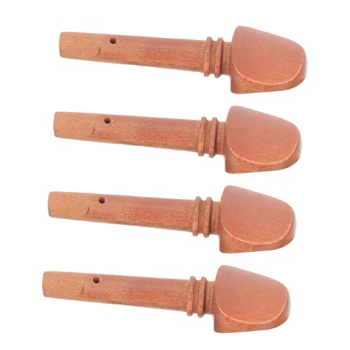 HANABASS 4Pcs Tuning Pegs for Violin Smooth Edges Durable Violin Accessories Lightweight and Portable for String Tension and Elegant Decoration