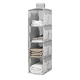 YOYIAG Schrank Organizer Hängend Kleidung Hängeregal Hängeaufbewahrung Closet Organizer Einlegeboden Kleiderschrank Schmal Stoffschrank Einhängeregal Kinderzimmer Spind Aufbewahrung Wäschekorb