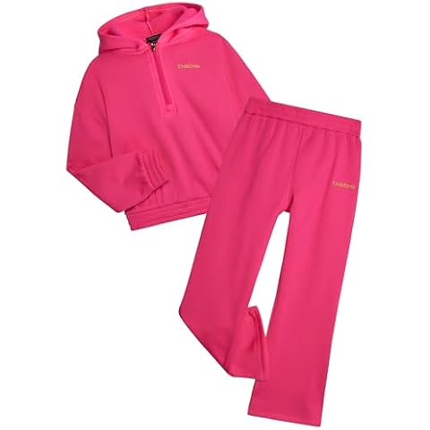 bebe Girls' Fleece Hoodie and Pants Set Cover
