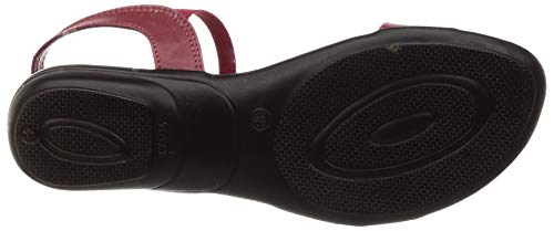 Image of Women's Red Fashion Sandals - 4 UK /India (37 EU)(888474-37)