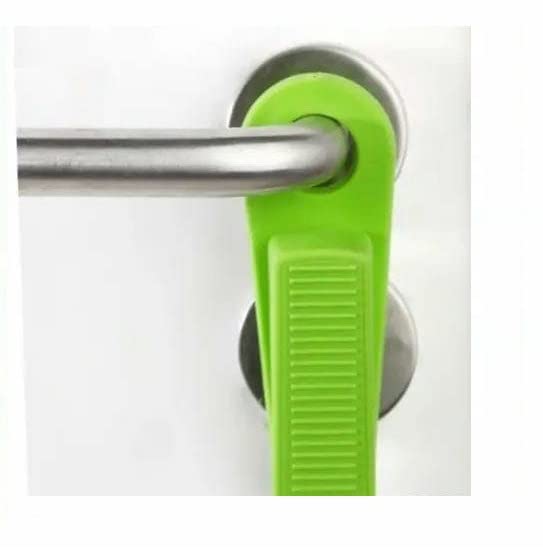 Qwid Slip Resistant Rubber Wedge Door Stopper with Holder Design - Multicolor Pack of 2 2