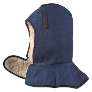 Jackson Safety Winterliner, Cotton Twill/Polyester Sherpa, Navy Blue, One Size, One Each