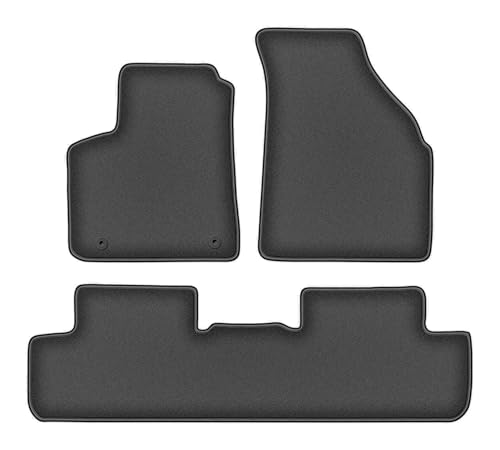 Tapis de sol voiture velours Daewoo Rezzo Break 2000-2011 gris