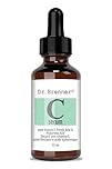 Vitamin C Serum 20% Pure L-Ascorbic Acid, Ferulic Acid, Vitamin E and Hyaluronic Acid for Face and Eyes 1oz. by Dr. Brenner