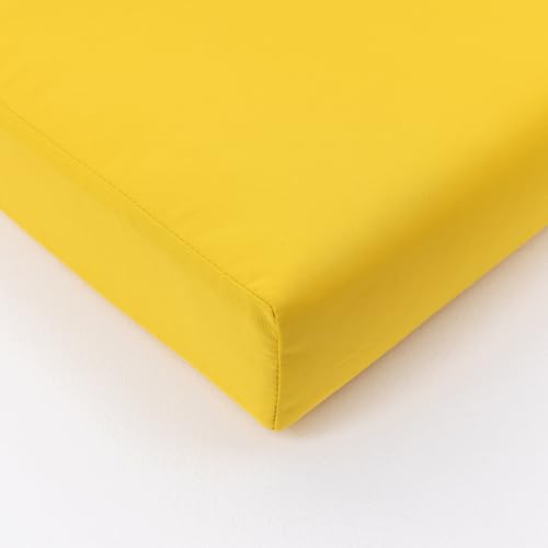 Image of QILLOWAY Outdoor Chair Cushion Set with Strings,Replacement Outdoor Cushions for Patio Furniture.(Yellow)-Sets of 2