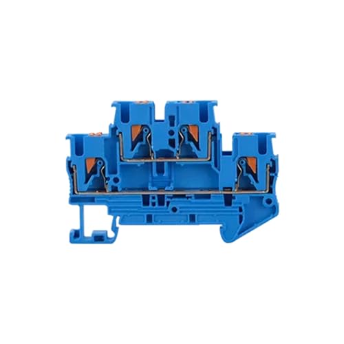 Bornier pour rail DIN PTTB-2.5 double couche à raccordement rapide par ressort