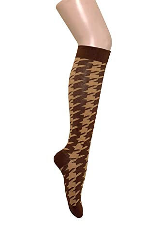 Image of Triple M Plus Elite Quality Soft Cotton Knee High Argyle /Houndstooth /plain Socks (regular size)