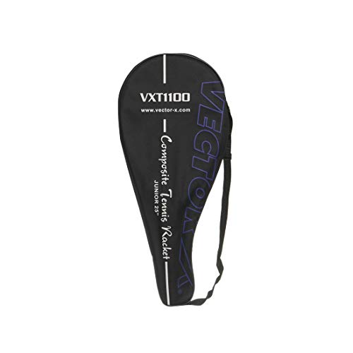 Image of Vector X VXT-1100 25 inch Aluminium Lawn Tennis Racquet for Adults & Kids, Lightweight, Durable & Beginner Tennis Racket Gear for Children, for Outdoor Game Play, Practice & Training (Red)+ Full Cover