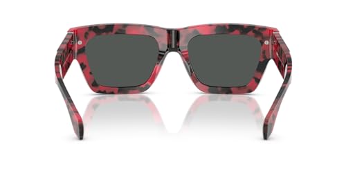 Image of Versace Man Sunglasses Havana Blue Frame, Dark Grey Lenses, 55MM