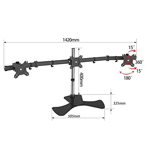 Support pour téléviseur et moniteur PC LCD LED avec fixation de table réglable - 4