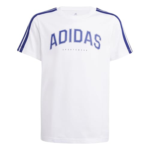 adidas Unisex - Bambini e Ragazzi Codes Collegiate Graphic T-Shirt, White, 13-14 Years