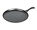 Lodge Cast Iron Round Griddle with Red Silicone Hot Handle Holder, 10.5-inch