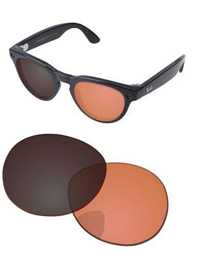 Image of Replacement Lenses for Ray-Ban Meta Headliner RW4009 & RW4013 50mm AI Glasses - Photochromic, Anti Blue Light Lens