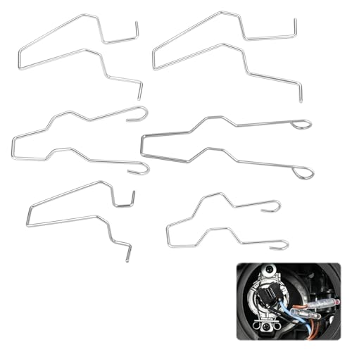 Clips Ampoule H7, 6 pièces Agrafe Phare 207, Pince A Ressort, pour Phares De Croisement H1/H3/H4/H7, Compatible avec de nombreux modèles de voitures, longue durée de vie et résistant aux dommages.