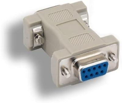 KENTEK DB9 9 Pin Female to HD15 VGA 15 Pin Male Video Adapter Changer Coupler for Multi-Sync Molded RS-232