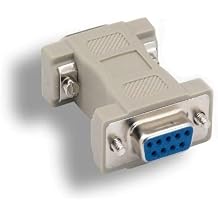 KENTEK DB9 9 Pin to HD15 VGA 15 Pin Video Adapter Changer Coupler for Multi-Sync Molded RS-232