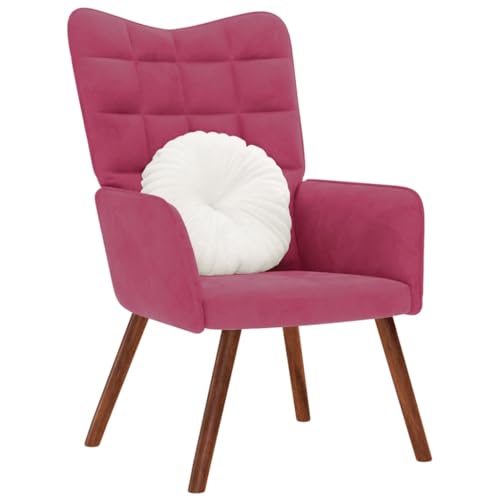 VidaXL Sillón de Relax de Terciopelo Rojo