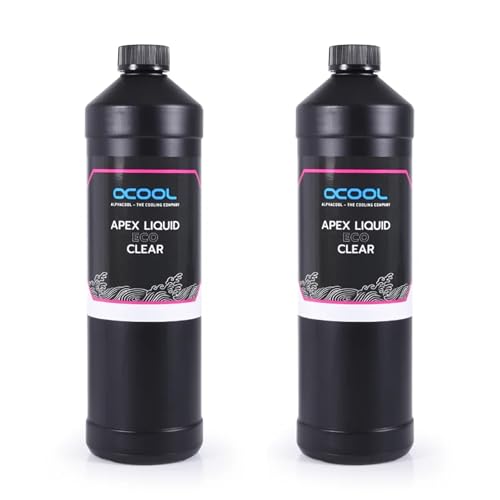 Alphacool Apex Liquid ECO PC Coolant, 1000ml, Clear, 2-Pack