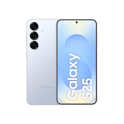 Samsung Galaxy S25 AI Smartphone mit Galaxy AI, Ohne Vertrag, Handy mit Android, 12 GB RAM, 128 GB Speicher, 50-MP-Kamera, Icyblue, 3 Jahre Herstellergarantie [Exklusiv auf Amazon]