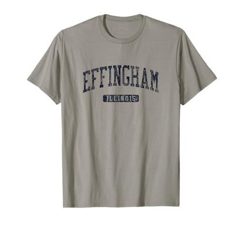 Effingham IL JN3 Vintage Athletic Blue Design T-Shirt