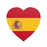 Imanes magnéticos redondos para nevera con bandera de España para una cocina vibrante: duraderos con magnetismo duradero