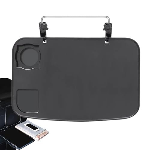 Mesa de coche, mesa de comedor para coche plegable - almohadilla no deslizante, accesorios de coche de viaje, mesa de comedor trasera silla, soporte para portátil para coche para comer con