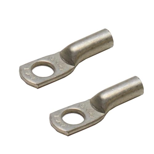 Boat Marine Wire Cable Battery Ring Terminals | 3/8 Inch 6 AWG (Pair)