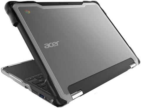 Gumdrop SlimTech Laptop Case Fits Acer Chromebook Spin 512/R853T (2in1) Designed for K-12 Students, Teachers and Classrooms–Drop Tested, Rugged, Shockproof Bumpers for Reliable Device Protection–Black
