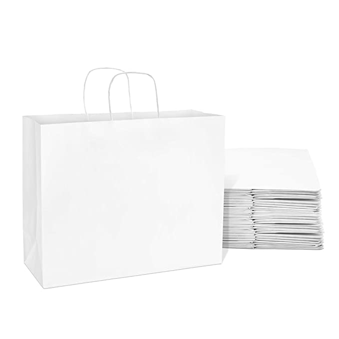 See full amazon price history chart for RanGit Bhumi White Paper Bags - 16x5x12 inch 50 pcs, Gift Bag, Shopping Merchandise Retail Paper Carry Bags, Craft Paper Bag - Recyclable Eco Friendly RanGit Bhumi White Paper Bags - 16x5x12 inch 50 pcs, Gift Bag, Shopping Merchandise Retail Paper Carry Bags, Craft Paper Bag - Recyclable Eco Friendly (B0C336T2GH) Amazon Price History, Amazon Price Tracker