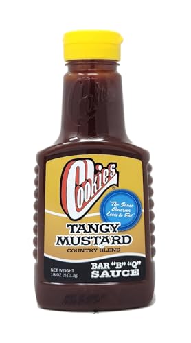 16oz Bottle of Barbecue Sauce Cookies Tangy Mustard Country Blend