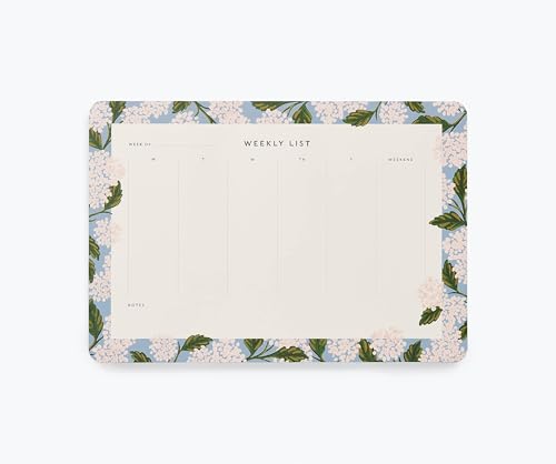 RIFLE PAPER CO. Hydrangea Weekly Desk Pad...