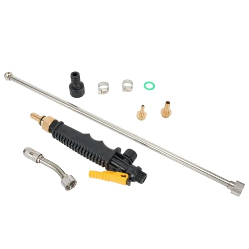 URPIZY de pulvérisation Universelle réglable de 72 cm avec ardillon en Laiton de 9,5 mm et 6,35 mm, de pulvérisation de Rechange avec Valve d'arrêt et 2 Colliers