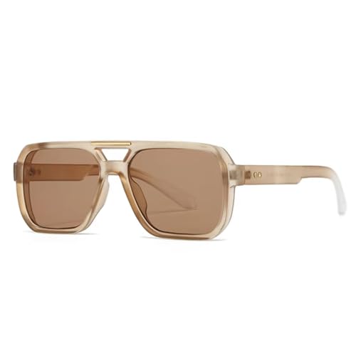 Lunettes de soleil double pont rétro avec verres dégradés protection UV400