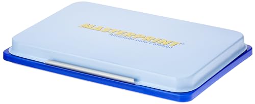Almofada Carimbo N.3, Masterprint, Azul, MP 772