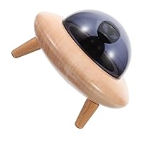 VICASKY Wooden Wisdom Tooth Storage Box Spaceship Shaped Fetal Hair Box Boys and Girls for Boy Girl