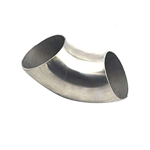 styleinside 60mm Stainless Steel 90 Degree Elbow Elbow Exhaust Pipe Fitting Adapter