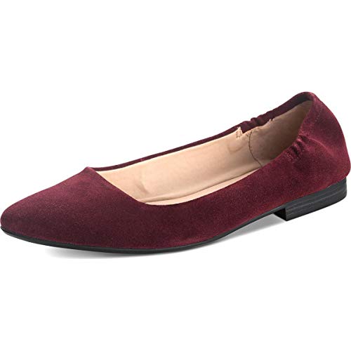 American Rag Womens Jilly Slip On Ballet Flats, Wine Suede, Size 9.0