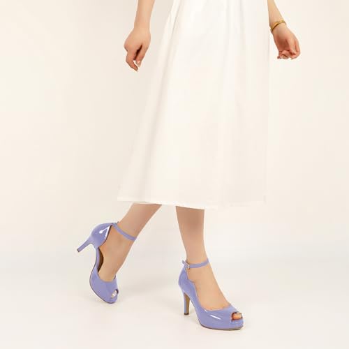 Image of AUMOTED High Heels Pumps Platforms Shoes for Party Daily 3.4 inch Dressy Pumps