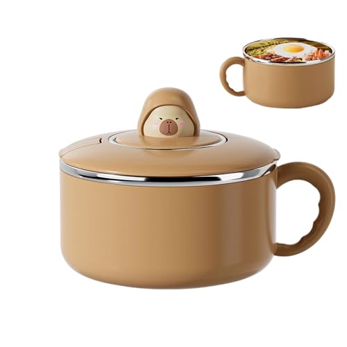 Cuenco de acero inoxidable | Vajilla de drenaje de 1200 ml, cuenco de ensalada portátil de drenaje grande de acero inoxidable | para sopa de arroz, sándwiches de frutas, verduras, hogar, cocina