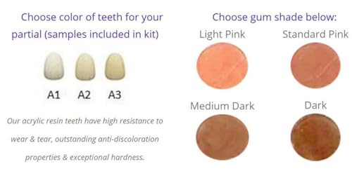 Image of Custom-Made Upper & Lower Flexible Partial Denture | Natural-Looking Teeth | Comfortable & Durable Pink Base | Dental Prosthetic for a Confident Smile