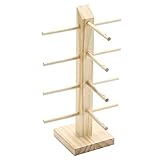 Brillenständer Holz Sonnenbrille Rack Holz Brillenständer Holz Brille Aufbewahren Brille Ausstellungsstand Zusammenklappbar Brillenständer 2 Reihen 4 Schichten Kann Mehrere Brillen Aufbewahren