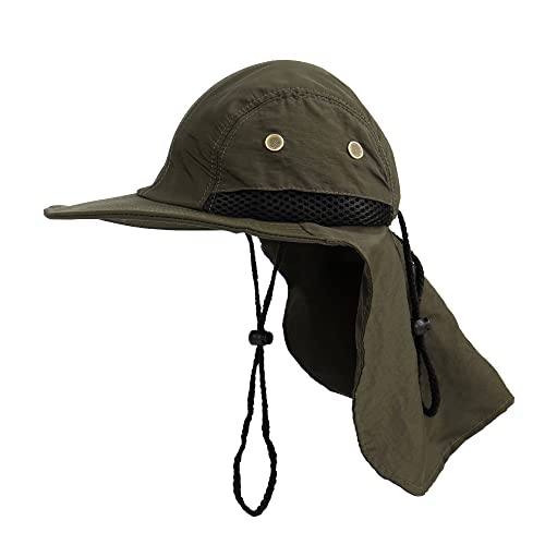 Chapeau de protection solaire MK MATT KEELY avec rabat de pêche pour homme