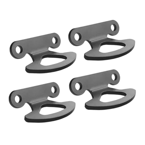 NOLITOY 4 piezas Unidades Ganchos Anclaje Cama Camión Hierro Resistente Accesorios Camiones Fácil Instalación Compatibles