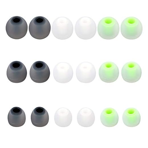 Earbud Replacement Tips - 9 Pairs SML Eargels for Earbuds